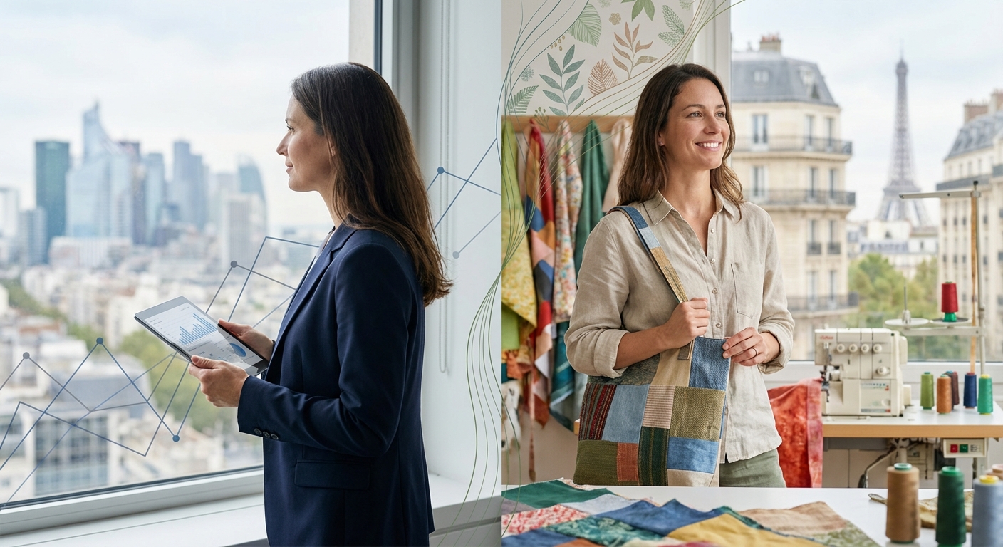 De consultante en finance à fondatrice d’une startup d’upcycling textile : mon parcours de reconversion