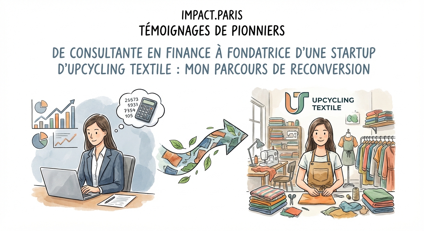 De consultante en finance à fondatrice d'une startup d'upcycling textile : mon parcours de reconversion — 1