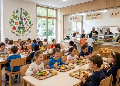 Les cantines scolaires du 20ème passent au 100% bio et local