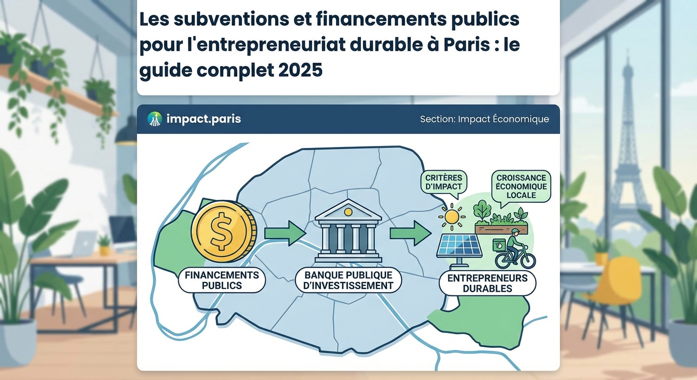 Les subventions et financements publics pour l'entrepreneuriat durable à Paris : le guide complet 2025 — image 1