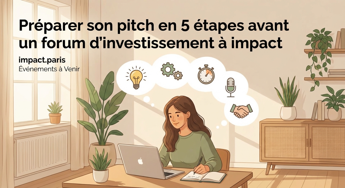 Préparer son pitch en 5 étapes avant un forum d'investissement à impact — image 1