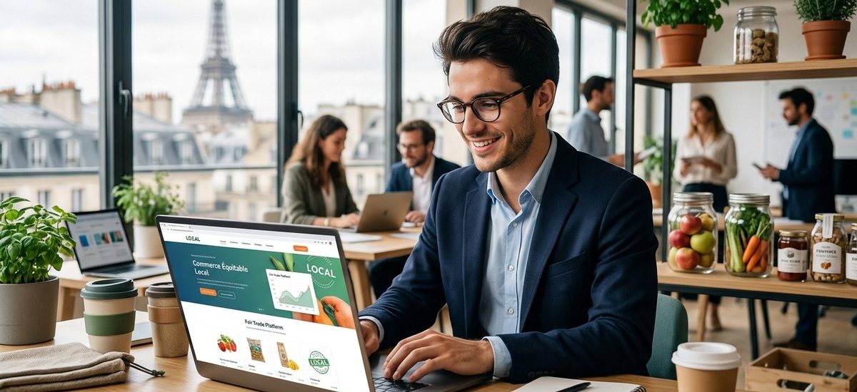 Comment un jeune entrepreneur parisien a lancé une plateforme de commerce équitable locale