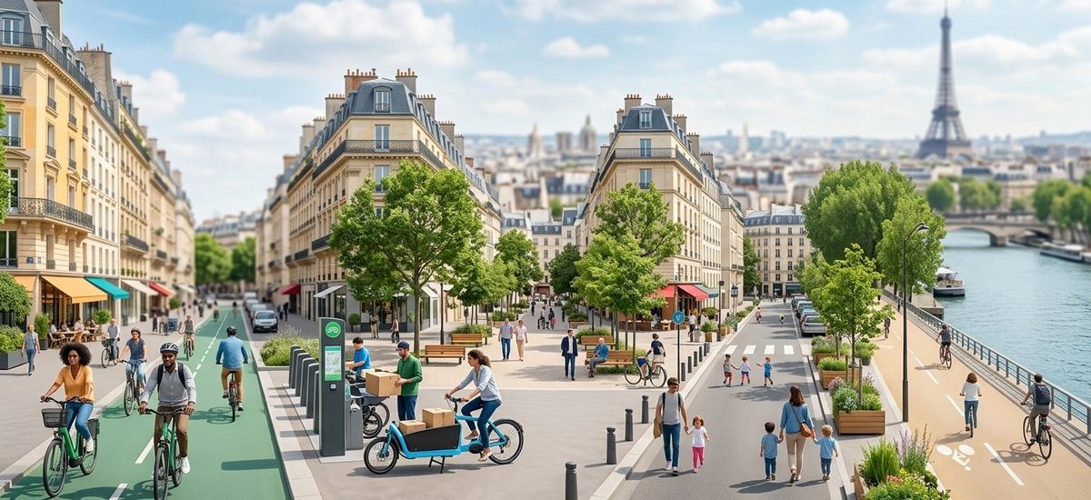 5 initiatives de mobilité douce qui redessinent le paysage urbain parisien