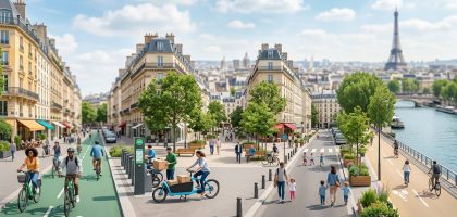 5 initiatives de mobilité douce qui redessinent le paysage urbain parisien