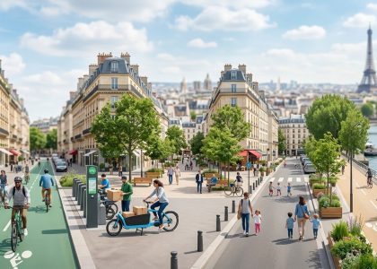 5 initiatives de mobilité douce qui redessinent le paysage urbain parisien
