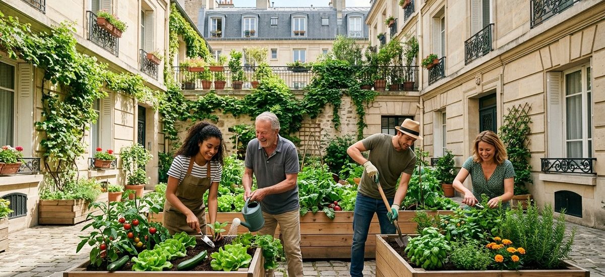 Comment lancer un potager collectif dans votre cour d'immeuble à Paris