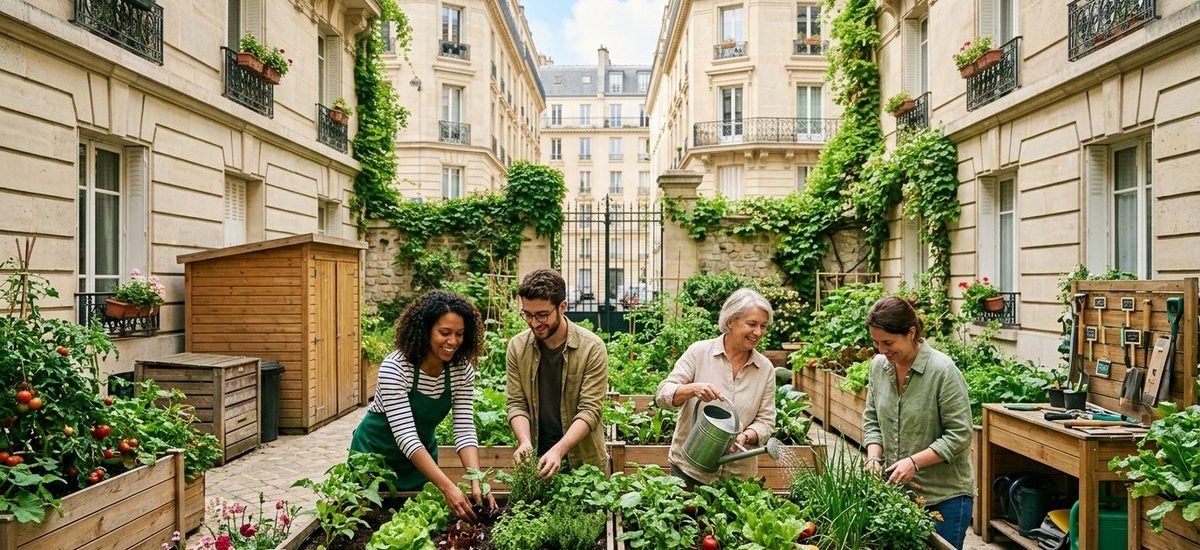 Comment lancer un potager collectif dans votre cour d'immeuble à Paris