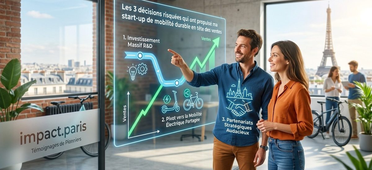 Les 3 décisions risquées qui ont propulsé ma start-up de mobilité durable en tête des ventes