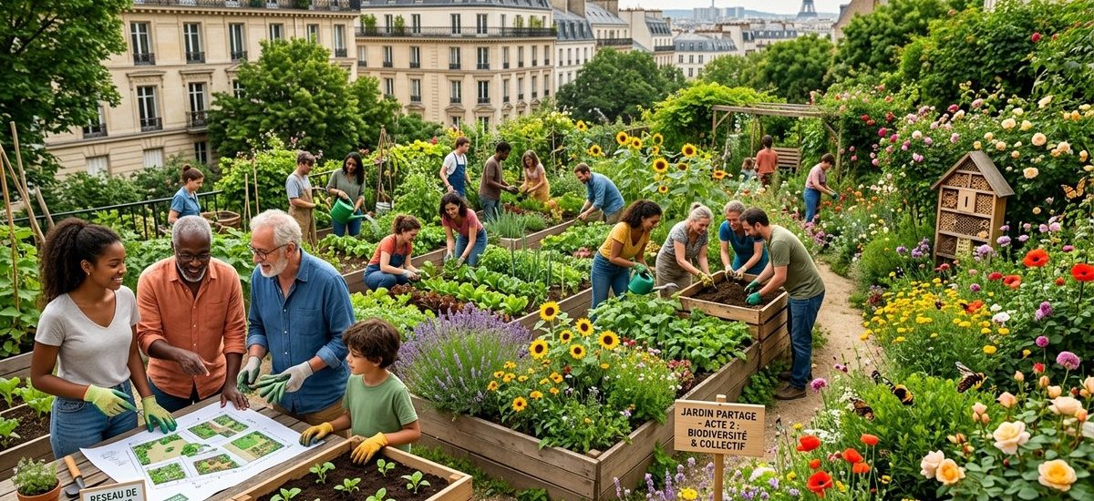 Les 3 étapes clés pour créer un réseau de jardins partagés et booster la biodiversité à Paris