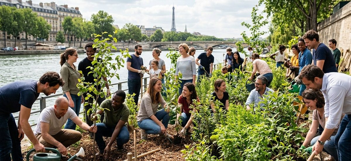 Comment un projet de micro-forêt en bord de Seine a fédéré tout un quartier