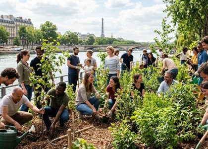 Comment un projet de micro-forêt en bord de Seine a fédéré tout un quartier