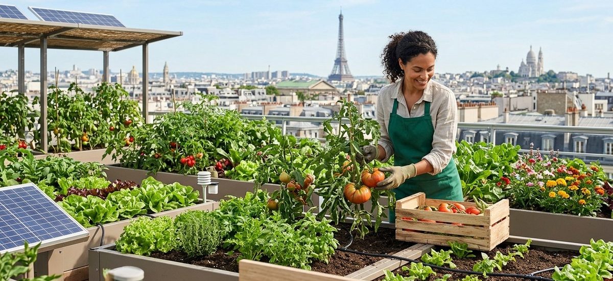 Les 4 secrets d'une startup parisienne qui a transformé les toits en potagers urbains rentables